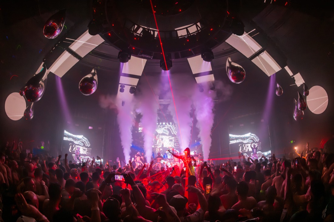 Dancers under the lights at URGE